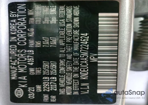 2021 Kia Seltos S from USA, damaged, VIN KNDEUCAA5M7224624